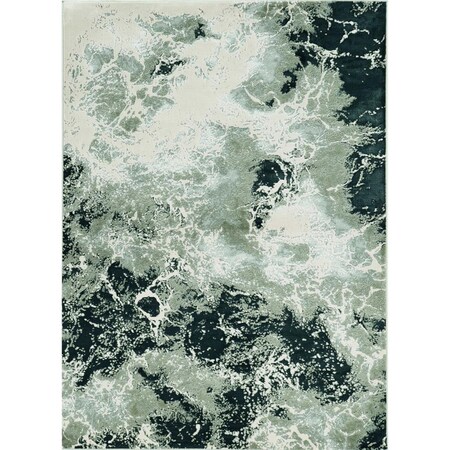 Palacedesigns Polyester Silver Area Rug - 6 ft. 7 in. x 9 ft. 6 in. PA3657266